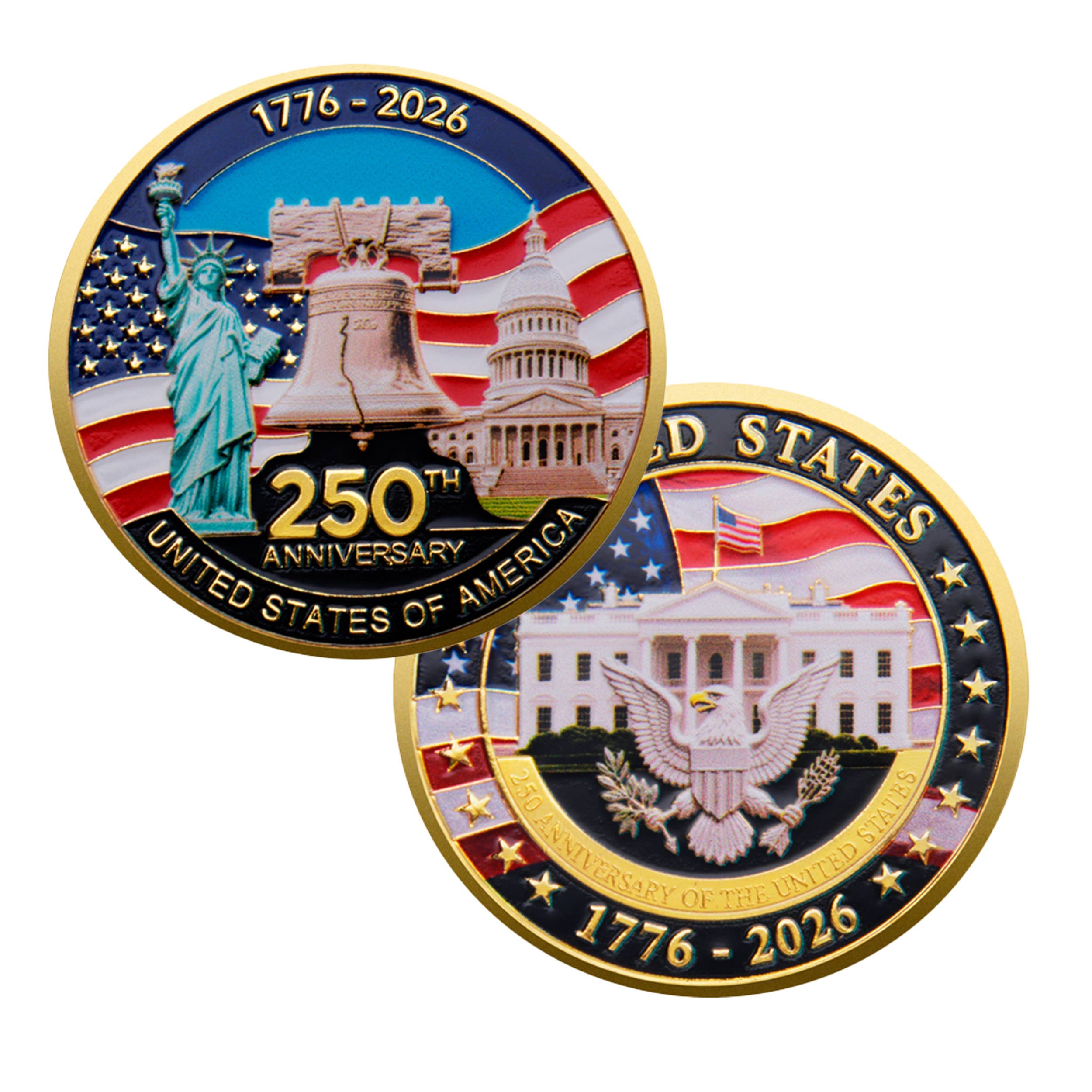 Blinkee.com, LLC - Wholesale Keepsake Coin/Token - 1776 to 2026 United States 250th Anniversary Coin 3