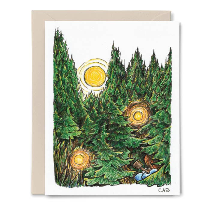 Forest Orbs Card - Cory Bushore-serie voor wholesale door Apricity Press
