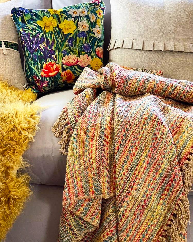 Allure Bath Fashions - Wholesale Throw Blanket - Banjara Patterned Throw - Colourful Traveller Blanket7