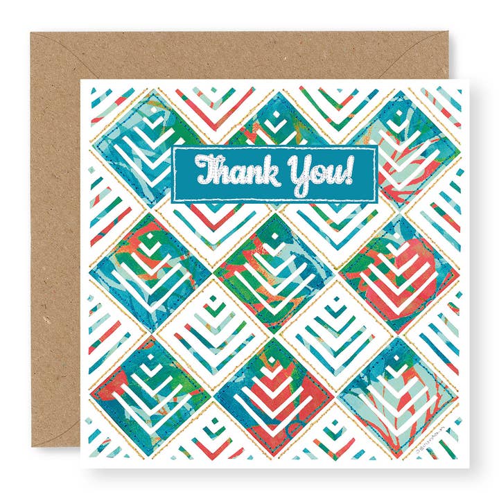 Leaves - Thank You! for wholesale by Jane Buurman Handmade (Greetings Cards)