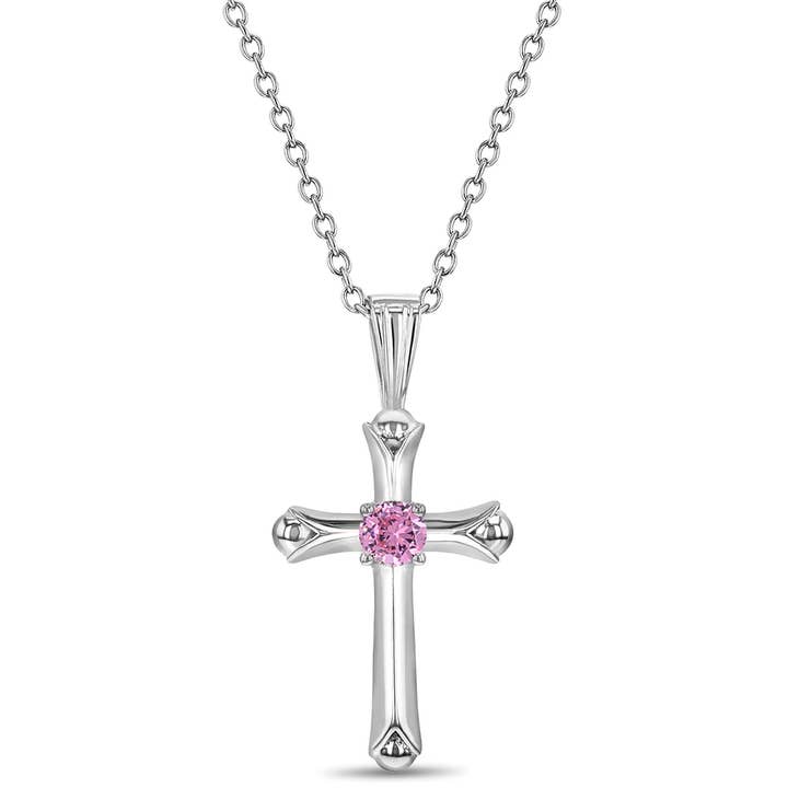 In Season Jewelry - Vente Collier – enfant - Collier en forme de croix pour enfants/enfants de style gothique en argent sterling4