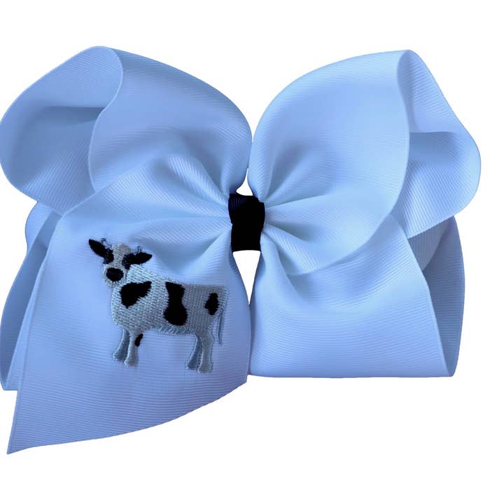 Ko Broderet Hårsløjfe for engroshandel hos The Solid Bow