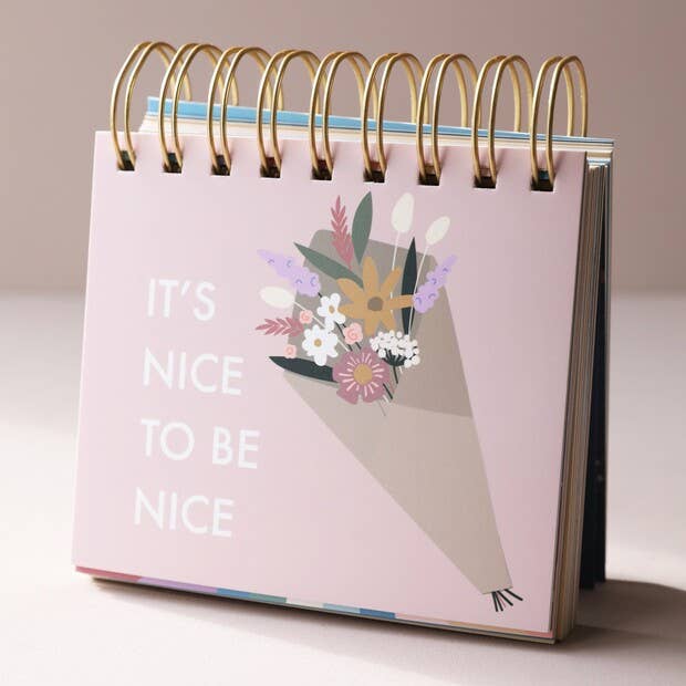 Lisa Angel - Wholesale Notepad - Floral Weekly Positivity Flip Chart6