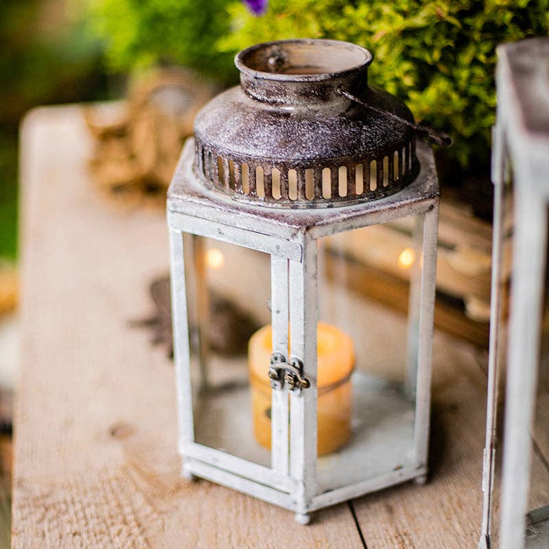 Rustic Reach - Wholesale Candle Holder - Glass Metal Lantern Candle Holder3