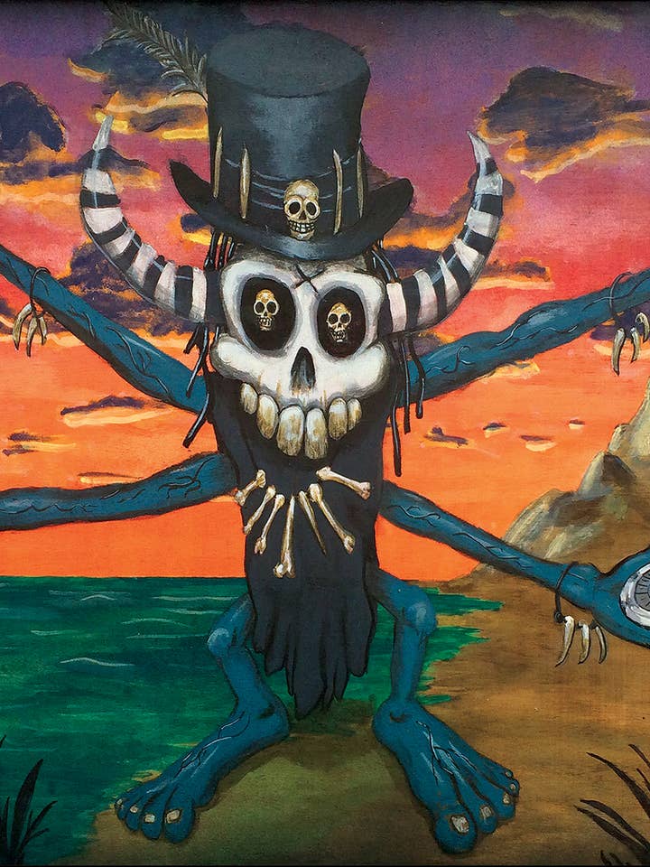 Voodoo Child (original art print) 11 x17 for wholesale by Extravaganza of Strange : Art of Bili Kribbs