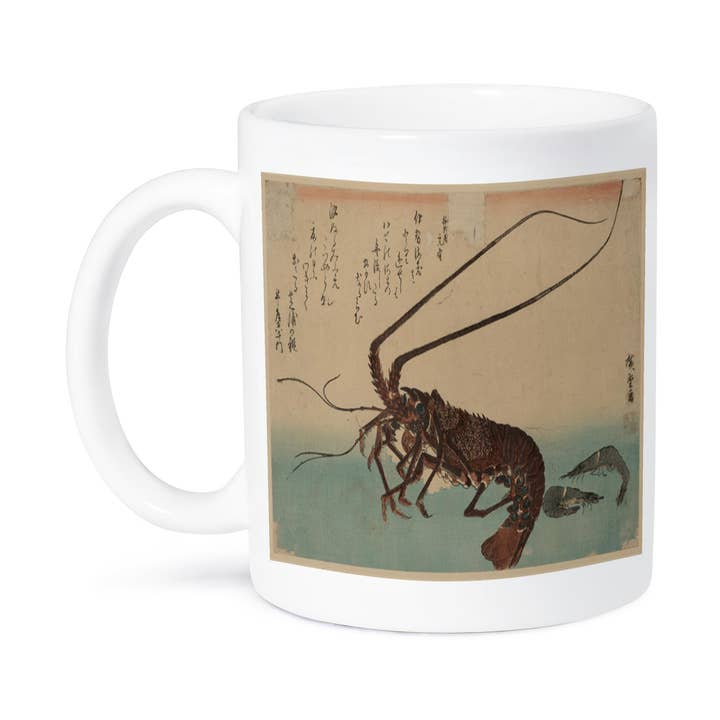 3dRose - Wholesale Coffee Mug - 3dRose, Print of Vintage Woodcut Painting Of Shrimp n Lobster, Mug8