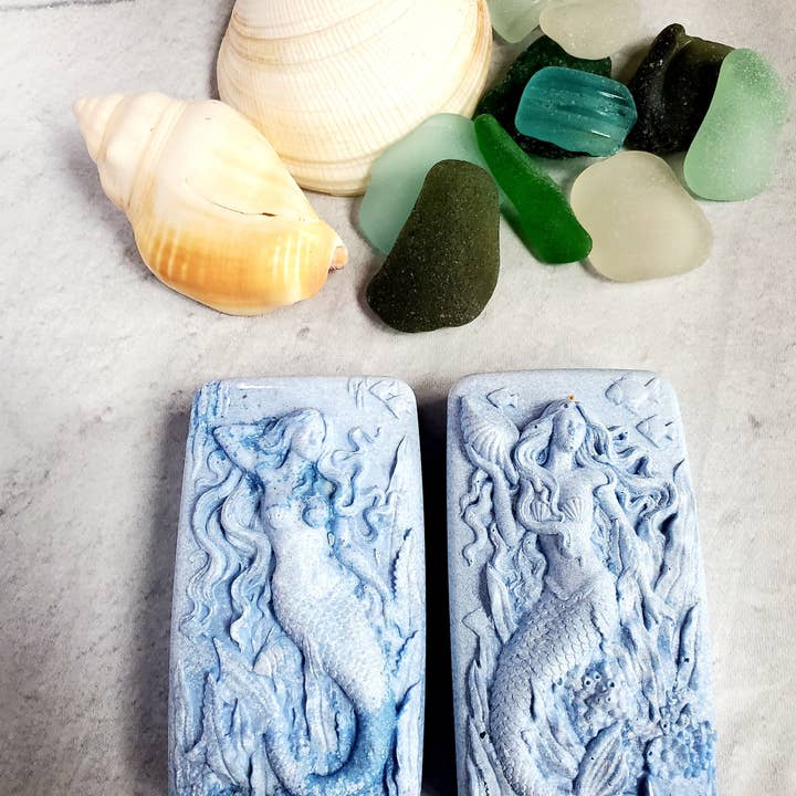Fairyland Glade - Wholesale Bar Soap - Wild Blueberry Hidden Sea Glass Salt Soap Bar MADE TO ORDER10
