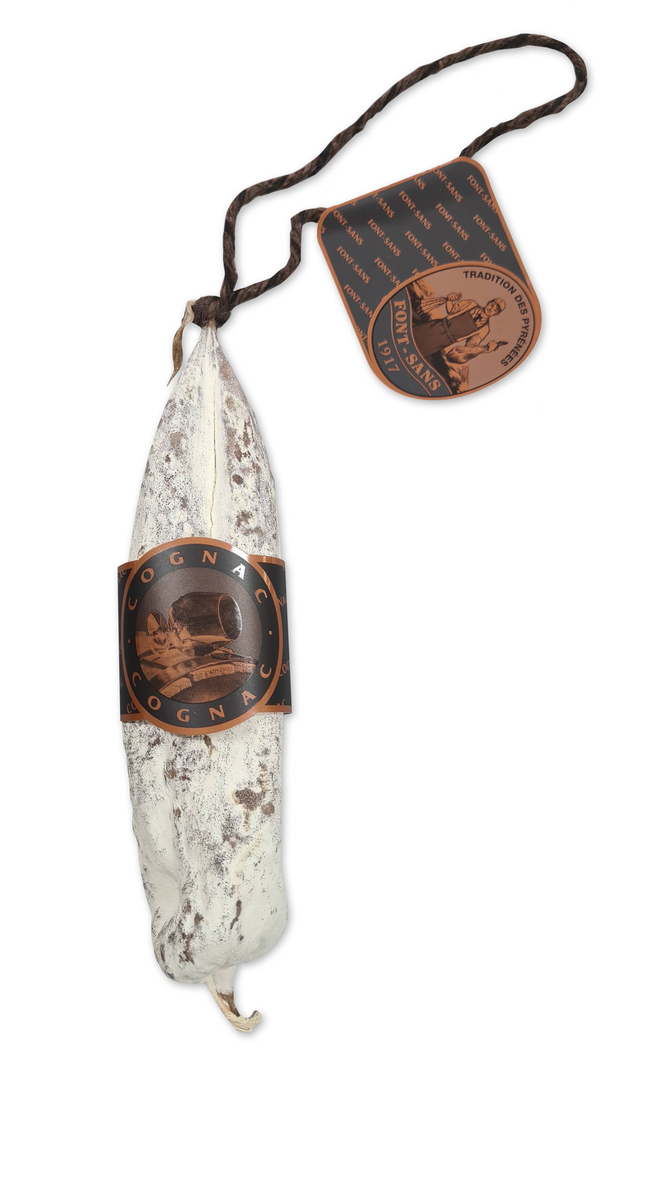 LuxFood-Shop - Wholesale Salami - Peasant sausage with cognac VSOP - Font-Sans des Pyrénées1