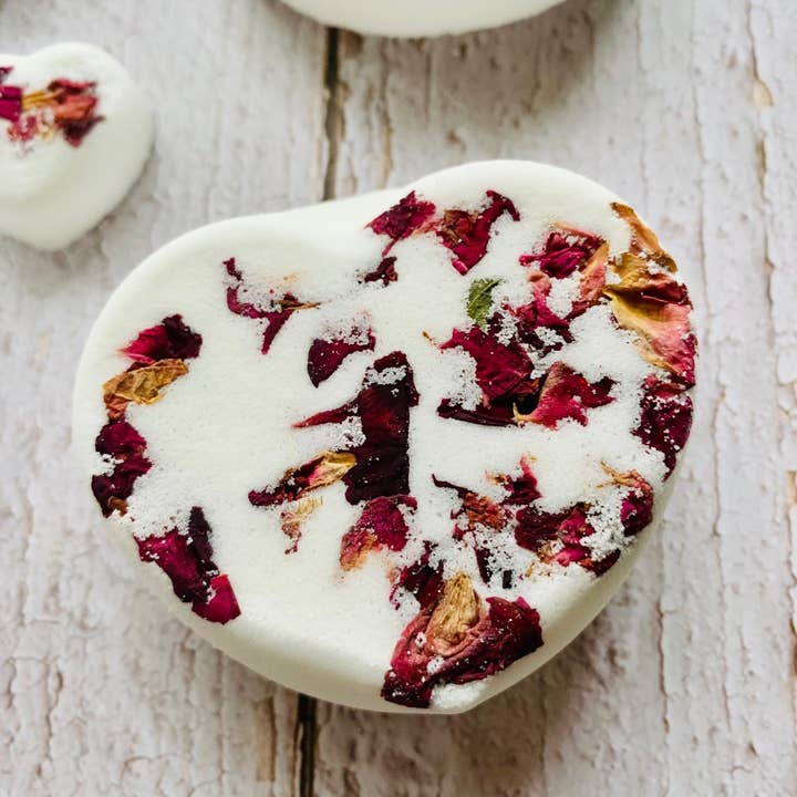 Inspired Botanicals - Vente Bombe de bain/poudre effervescente pour le bain - Bombe de bain botanique - Rose Love3