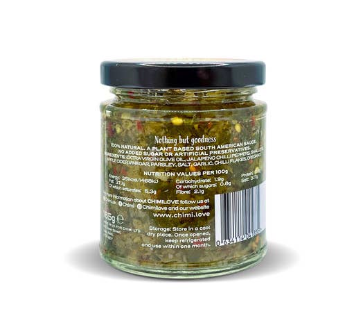 Chimilove - Wholesale Sauce - CHIMICHURRI MEDIUM, PLANT-BASED1