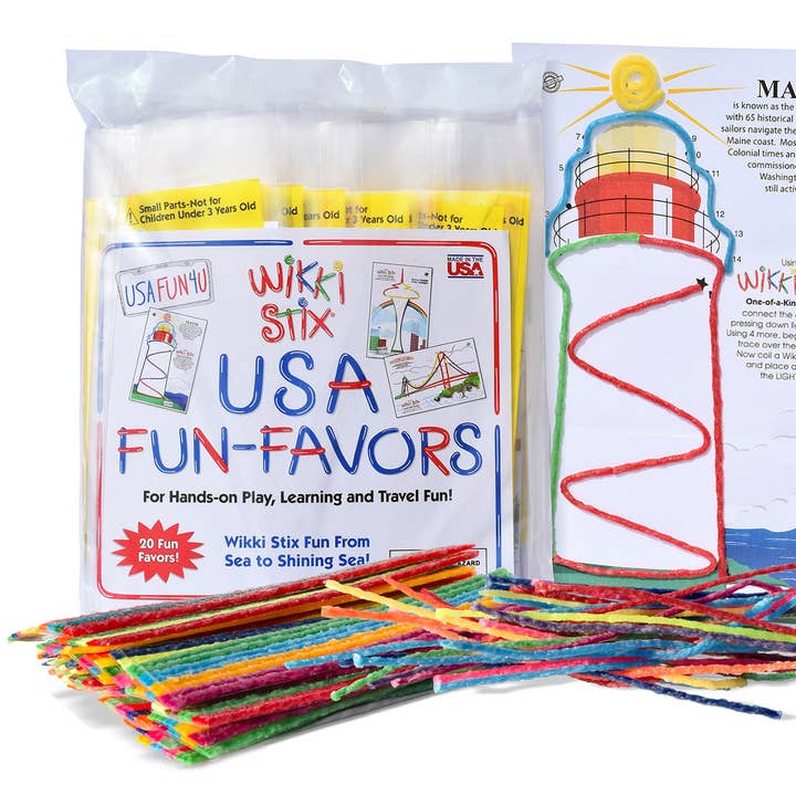 USA Fun Favors for wholesale by Wikki Stix