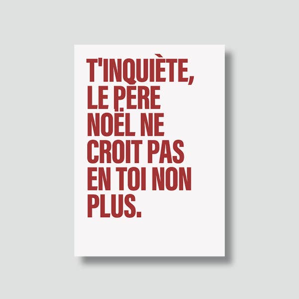 Le shop de Bulma - Wholesale Christmas Card - "Greetings/Christmas Card": Don't worry Santa.. (+envelope)2