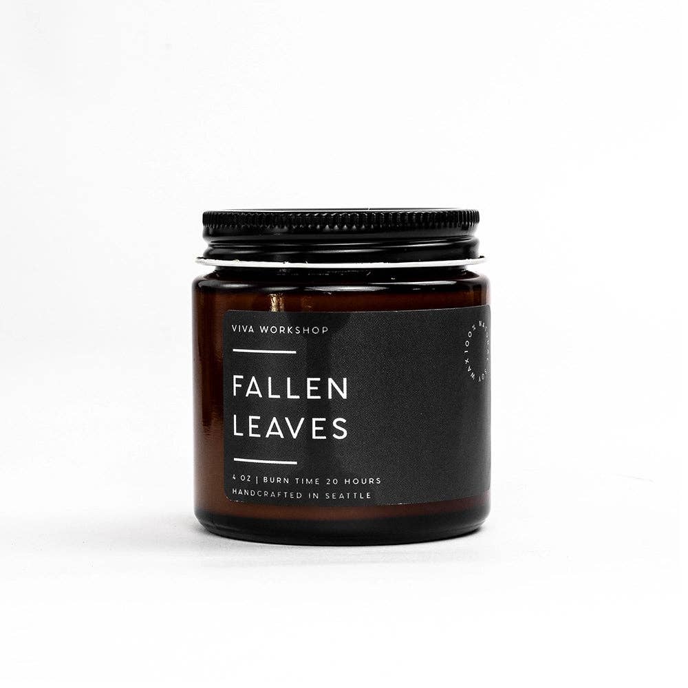 Viva Workshop - Wholesale Jar/Filled Candle - Fallen Leaves – Autumn Scented Soy Candle3