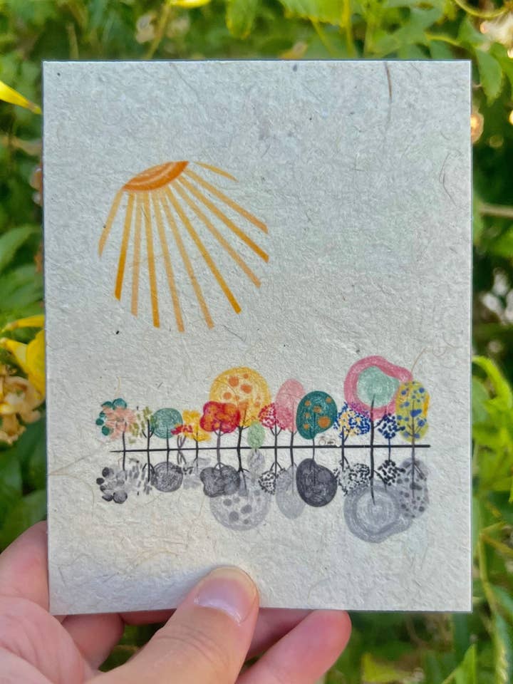 Biglietto d'Auguri in Carta di Semi Disegnato a Mano di Marissa Kay || MB4 per la vendita all'ingrosso da parte di Marissa Kay Co