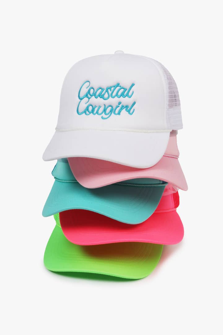 David And Young - Wholesale Trucker Hat - Women's - WESTERN Coastal Cowgirl Embroidery Mesh Back Trucker10