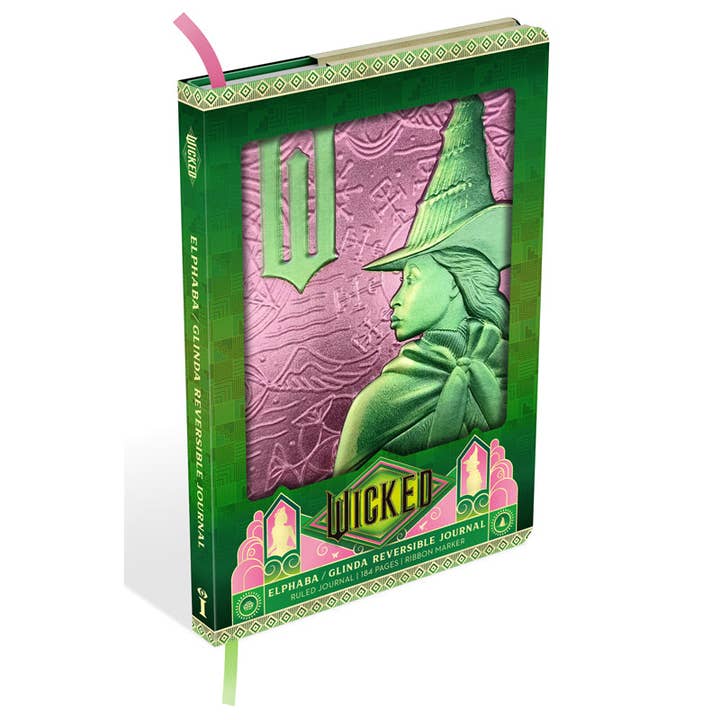 Insight Editions - #1 Pop Culture Publisher - Wholesale Journal/Diary - Wicked: Elphaba / Glinda Reversible Sculpted Journal2