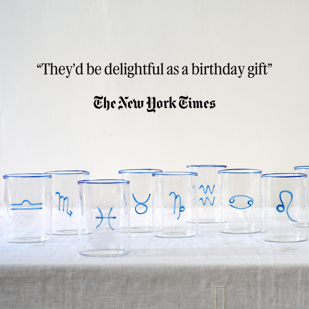 Blue Scorpio Lowball Glass for wholesale on Faire3