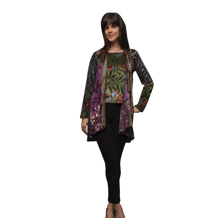 Faux Velvet Two Piece Set for wholesale by Sacred Threads