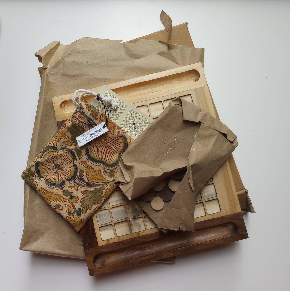 Ten Thousand Villages - Wholesale Board Game - Handcarved Wood Reversi Game *5