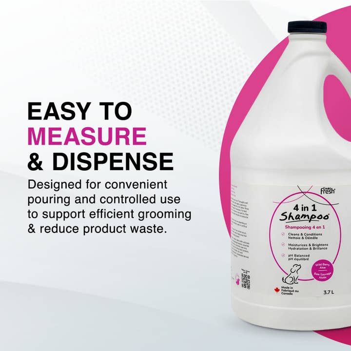 Enviro Fresh - Wholesale Hondenshampoo - Hond - Hondenshampoo 4 in 1, Wilde Bessen Aloë Geur 3,7L4