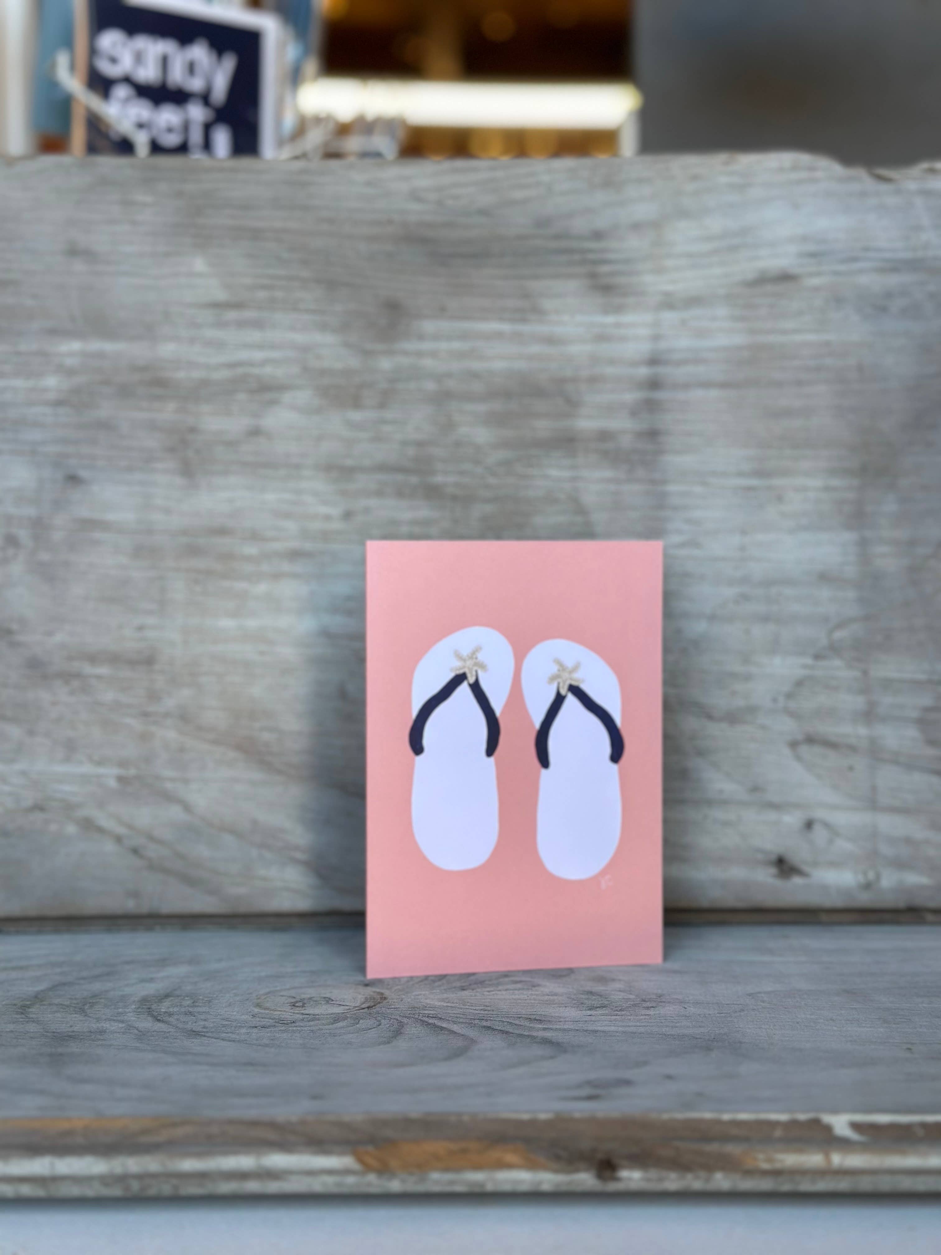 Citrus Daisy - Wholesale Everyday Greeting Card - Flip Flops Card4