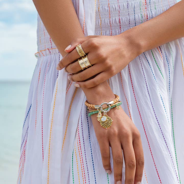 Palas Jewellery - Wholesale Beaded bracelet - Aventurine 'balance' healing gem bracelet3