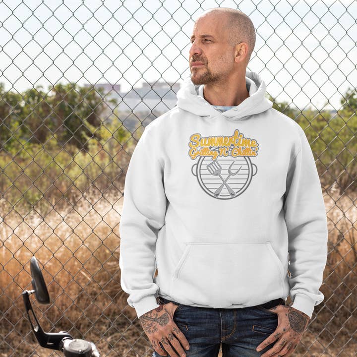 Grill and Chill hoodie, uniseks voor wholesale door inspire