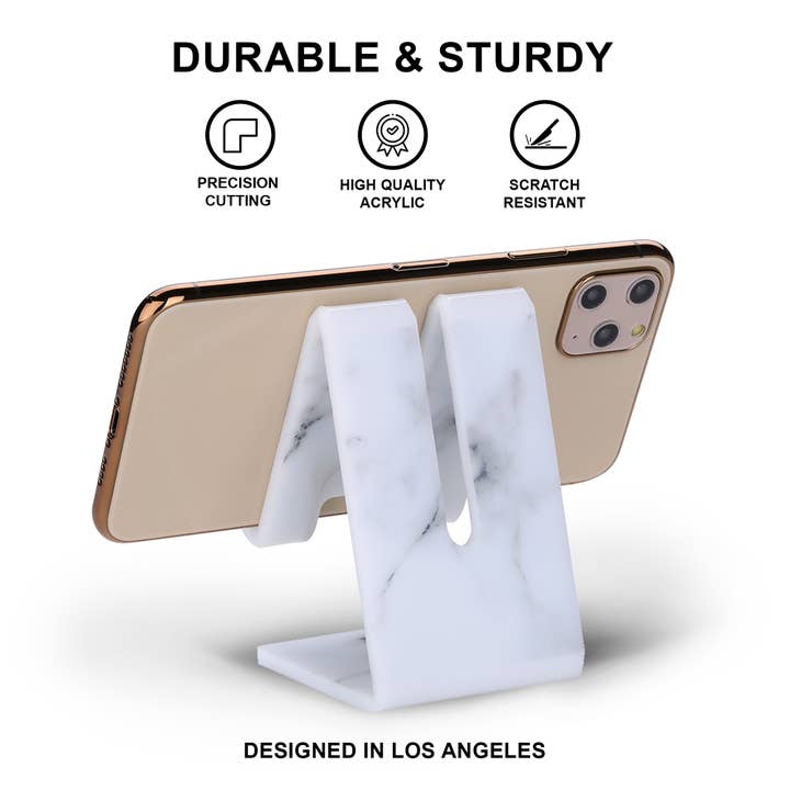 Ellie Rose - Wholesale Phone/Tablet Stand - Acrylic Phone Stand - Misty Marble