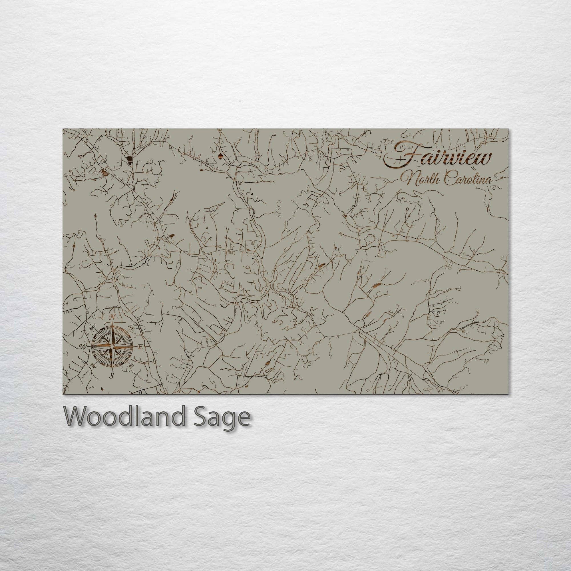 Fire & Pine - Wholesale Plattegrond - North Carolina: Fairview Street Map1