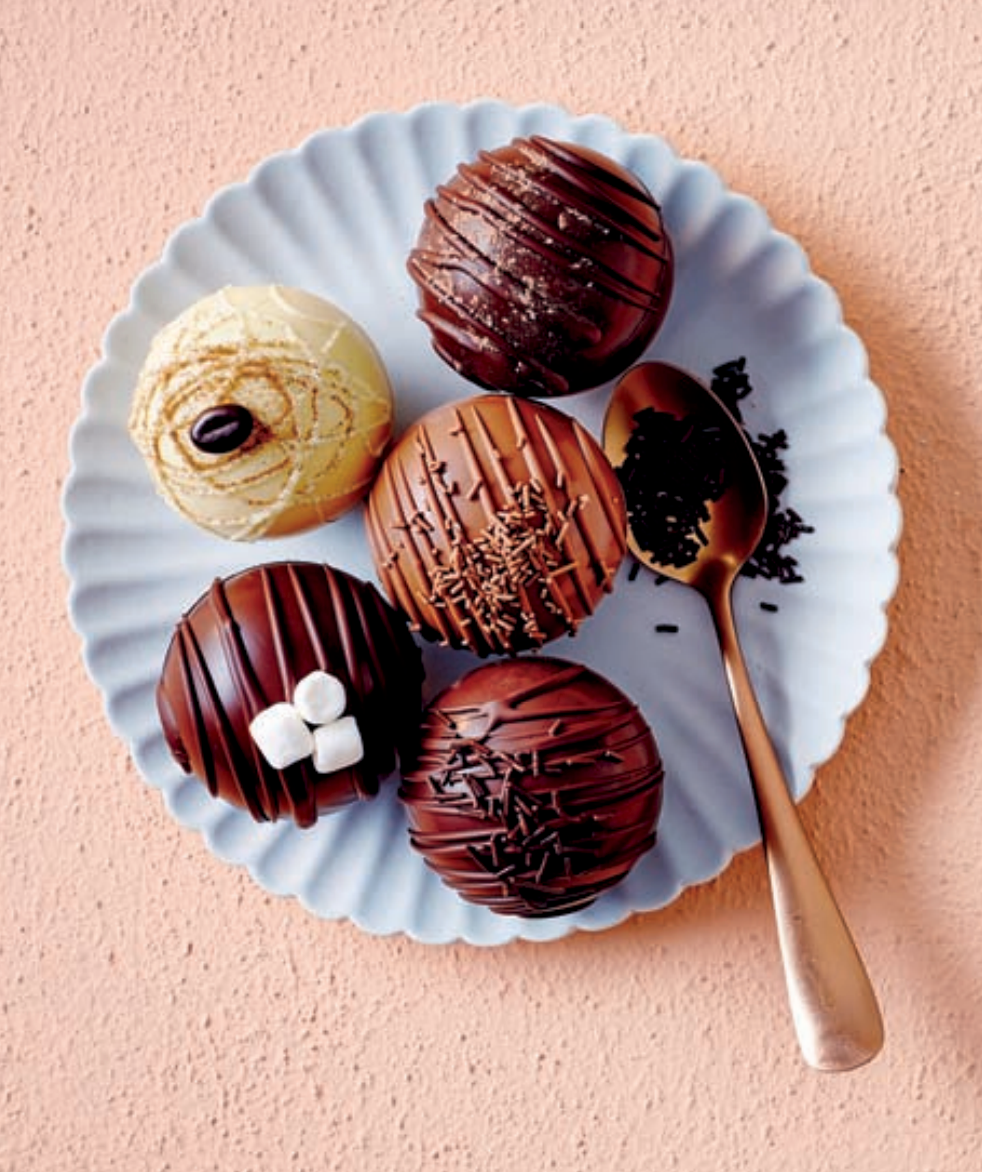 Cocoa Bombs™ - Wholesale Hot Cocoa Mix/Kit - 100 QTY Bulk Cocoa Bombs: Milk Chocolate with Mini Marsh1