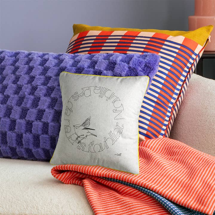 Virtuous Birdhouse — Textile Art Cover for wholesale by Cosette et les lys