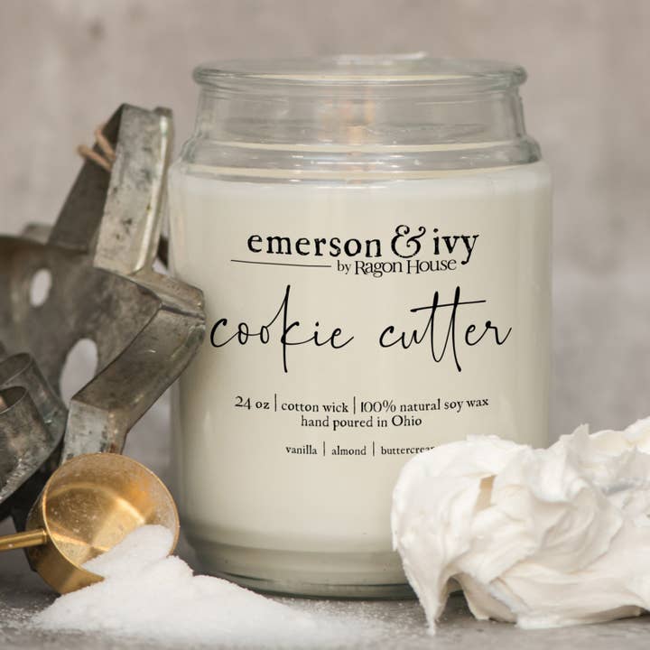 Ragon House - Wholesale Jar/Filled Candle - 24oz COOKIE CUTTER SOY CANDLE