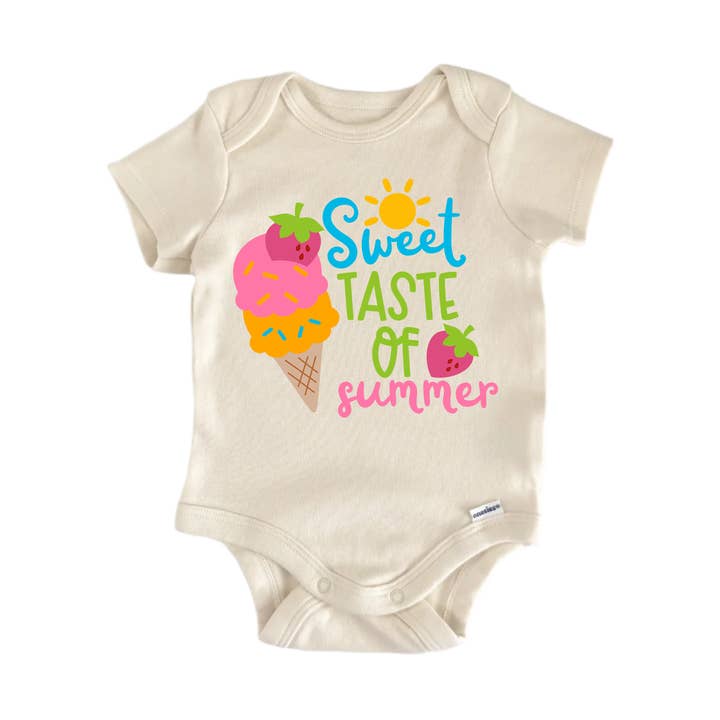 North Fork Forager LLC - Wholesale Bodysuit (Non-Footed) - Baby - Sweet Taste Of Summer - Baby Boy Girl Clothes Infant Bodysuit Funny Cute