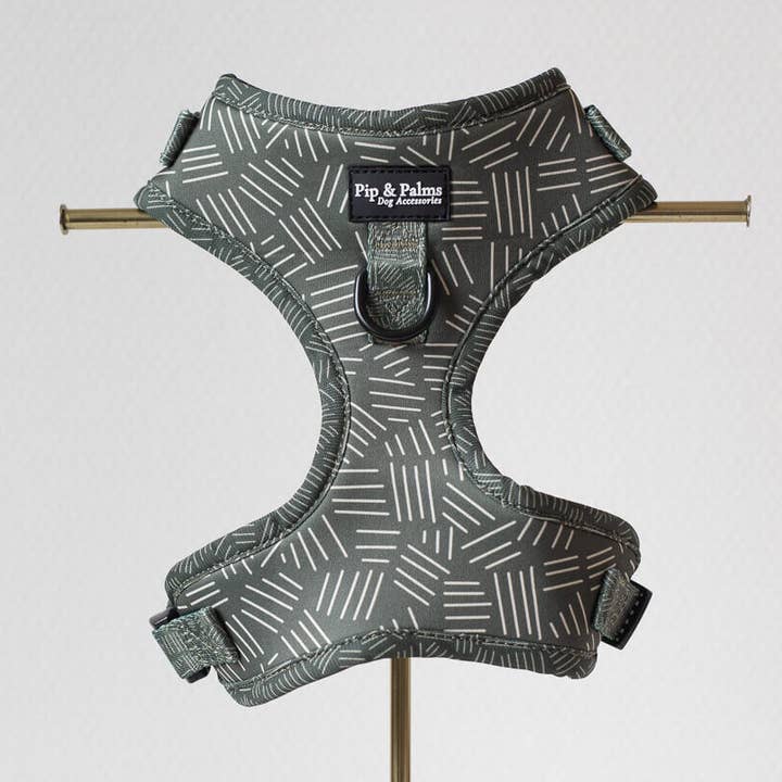 Imbracatura per Cani Groovy Green per la vendita all'ingrosso da parte di Pip and Palms