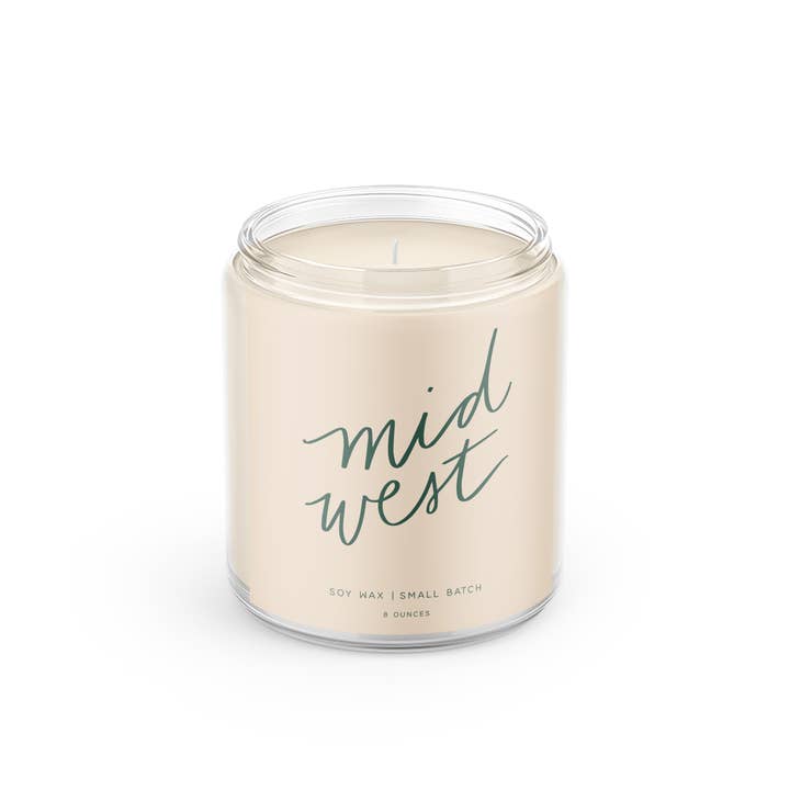 Poured Goods - Wholesale Jar/Filled Candle - Midwest: 8oz Soy Wax - Small Batch Candles