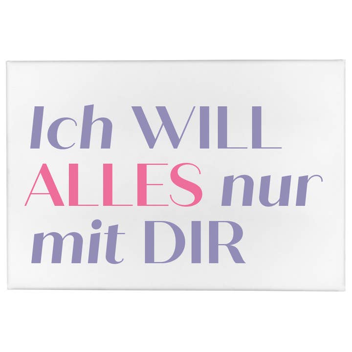 Íman - Eu quero TUDO só CONTIGO (80x53mm) por atacado de 17;30