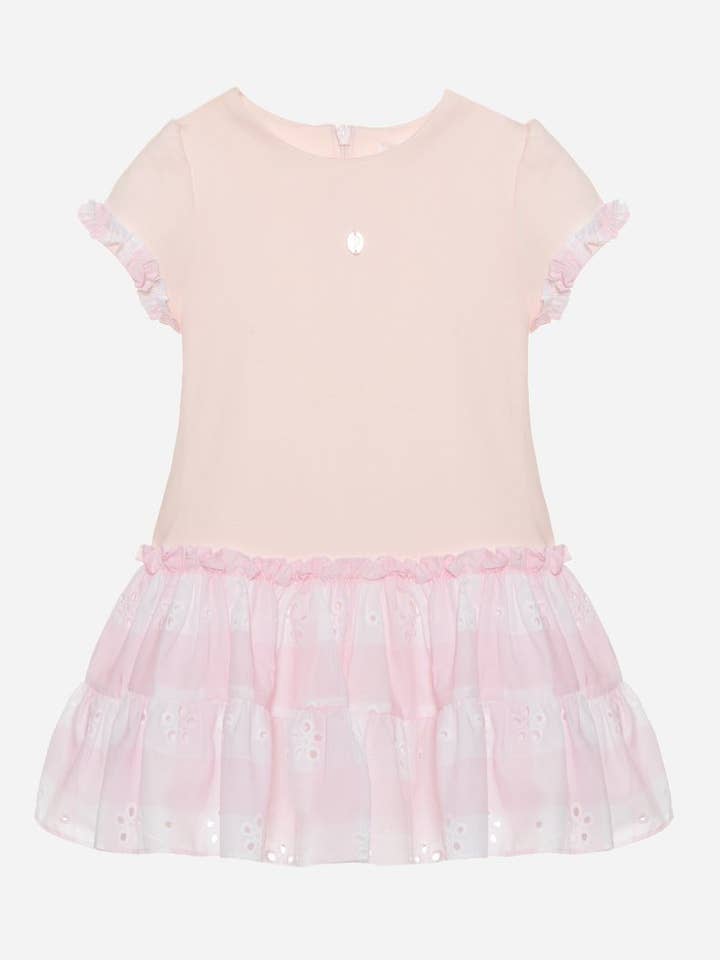 Pink and check dress for wholesale by Patachou