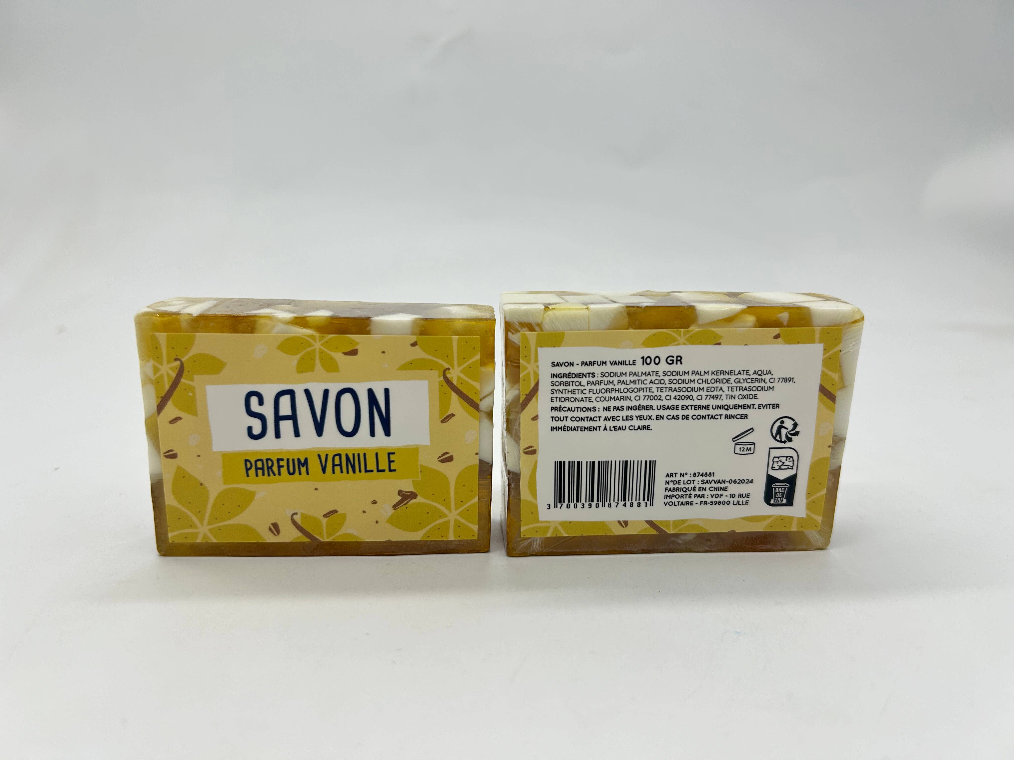 FRENCH TENDANCE - Wholesale Soap Set - Vegetable glycerin sliced soap 100 g - Vanilla Scent2