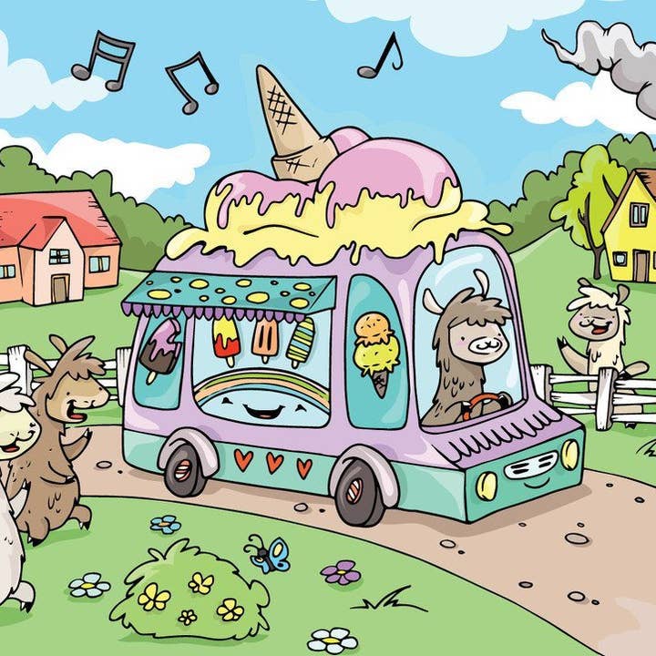 Alpaca Legpuzzel - Ice Cream Treat voor wholesale door Choice Alpaca Products