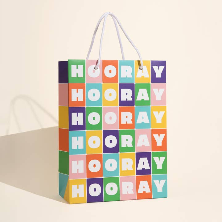 Hooray Gift Bag – Colorful Celebration Gift Bag for wholesale by paper&stuff