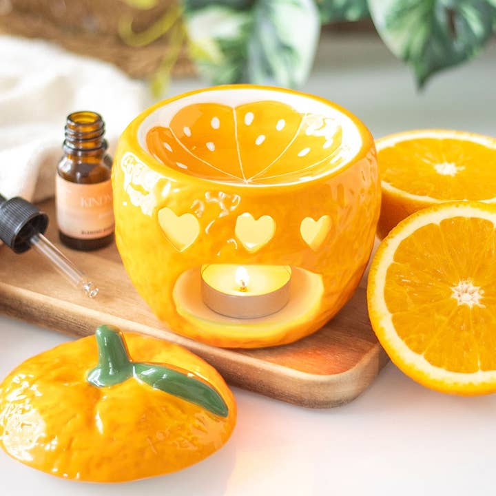 Something Different Wholesale - Wholesale Oil Warmer - Orange Oil Burner