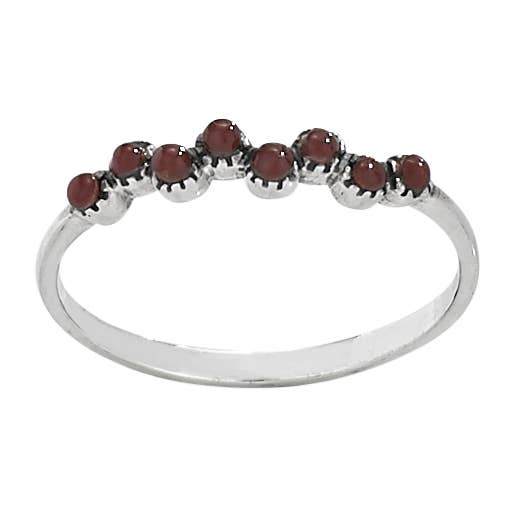 Energize Me Carnelian and Sterling Silver Ring for wholesale by Tiger Mountain Jewelry