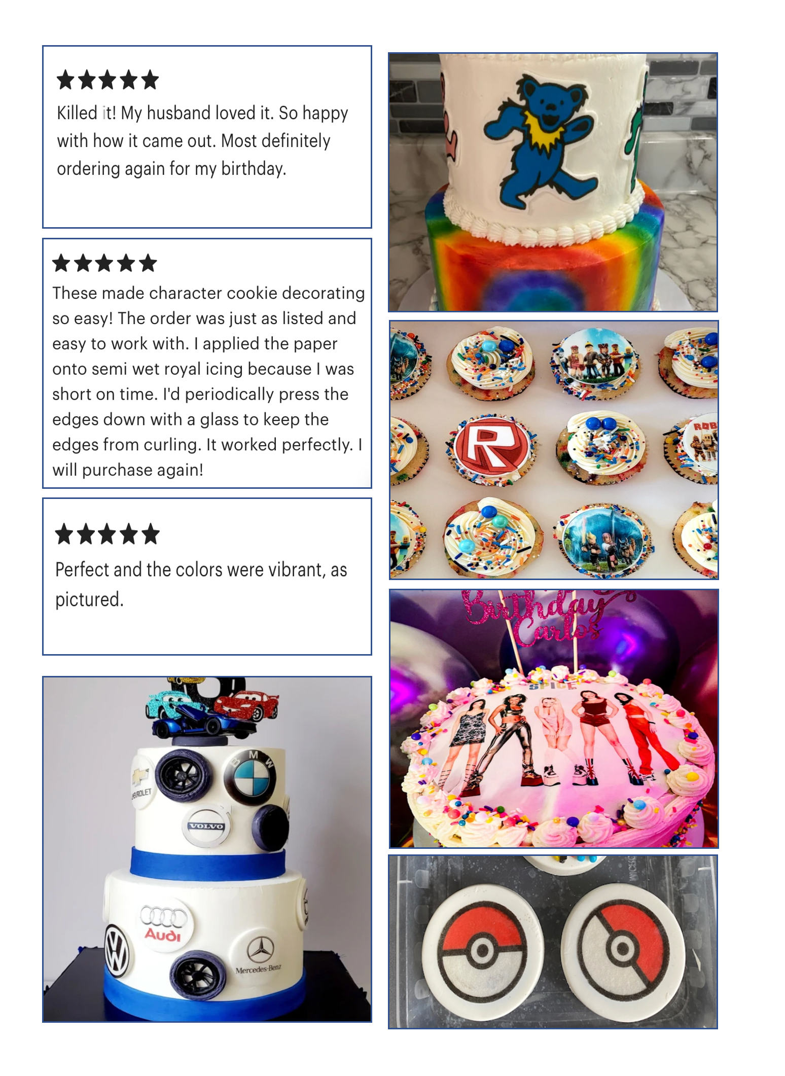 Edible Images Michigan - Wholesale Cake/cupcake topper - 50 ct. CHOOSE SIZE edible images for desserts, Easter theme2