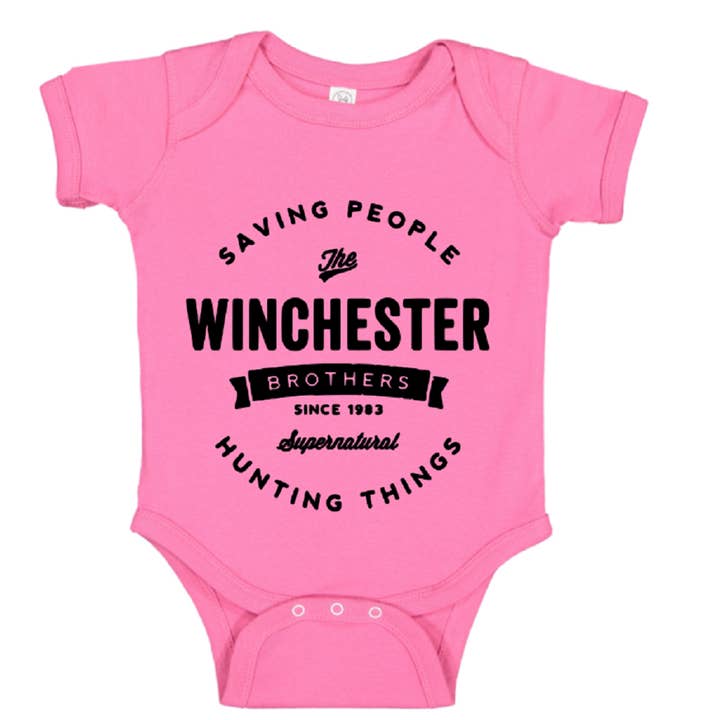 Supernatural Winchester Childrens Bodysuit Newborn - 24 Months Horror Halloween Metaphysical for wholesale by Witchcrafted in MI