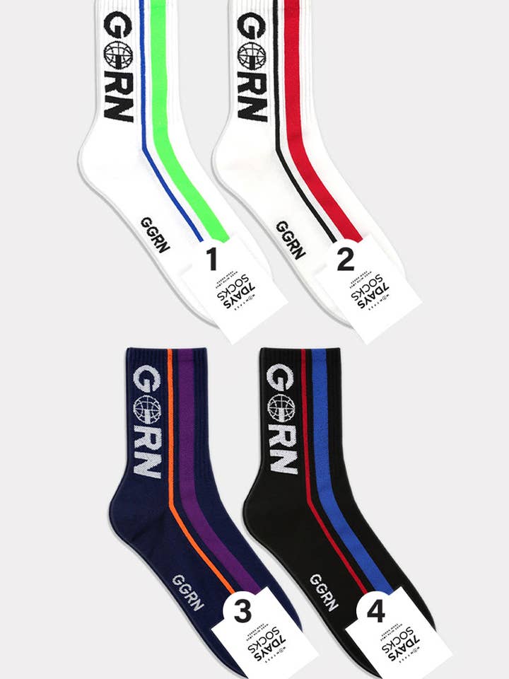 Crew GGRN Socken für Herren für den Großhandel von 7DAYSSOCKS