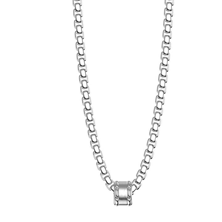 INPP03WW - halsband i 316l stål och diamanter för wholesale av BIKKEMBERGS