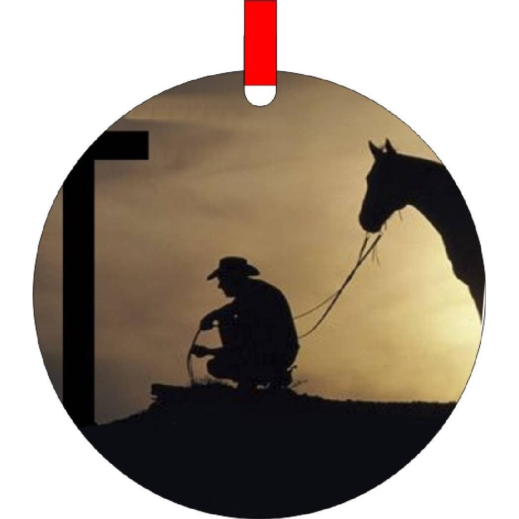 BMS BIZ - Wholesale Ornament - Cowboy Praying Christmas Ornament0