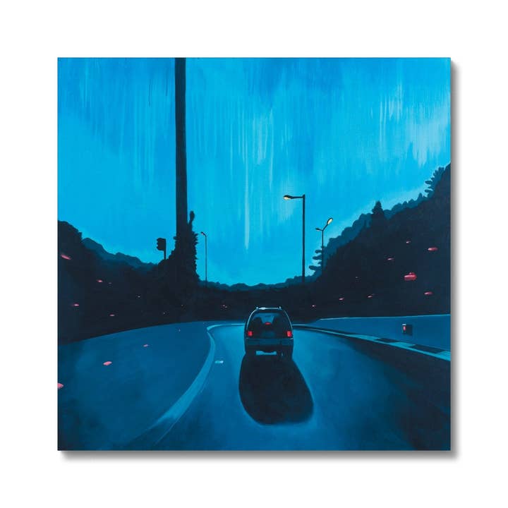 Ausfahrt (Exit) Canvas for wholesale by Jay Bower