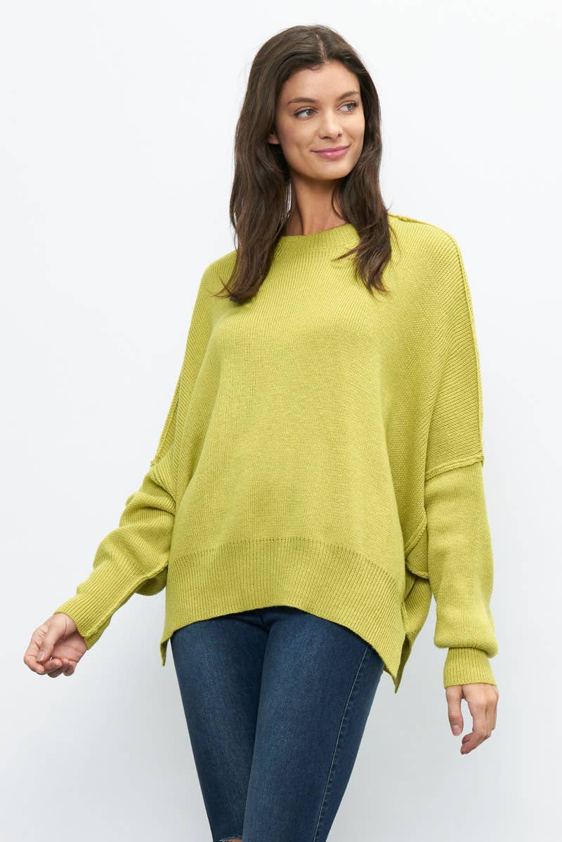 Newbury Kustom - Wholesale Tunic Sweater - Women's - 10319A -Slouchy silhouette  pullover sweater14