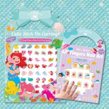 Cutie Stick-On Earring and Nail Sticker Gift Set- Animals